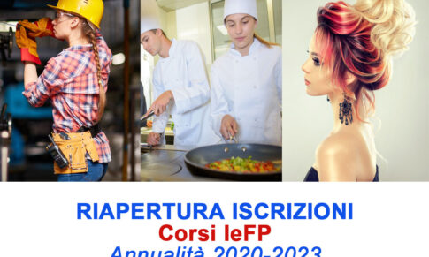 CORSI IeFP_ANNUALITÀ 2020-2023_RIAPERTURA ISCRIZIONI