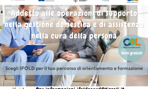 Addetto alle operazioni di supporto nella gestione domestica e di assistenza nella cura della persona | Catalogo GOL